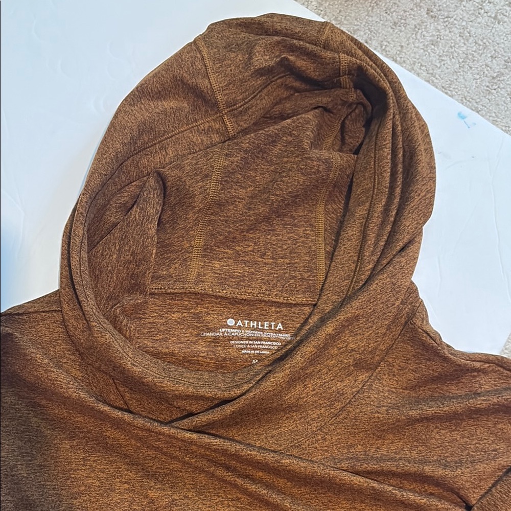 Athleta Brown Hoodie Sweatshirt